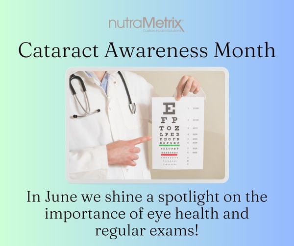 Join us in observing Cataract Awareness Month this June! It's a crucial time to raise awareness about eye health, the role of eye health and vision, and the importance of regular eye exams. 
#CataractAwarenessMonth #EyeHealth #VisionCare #HealthyEyes