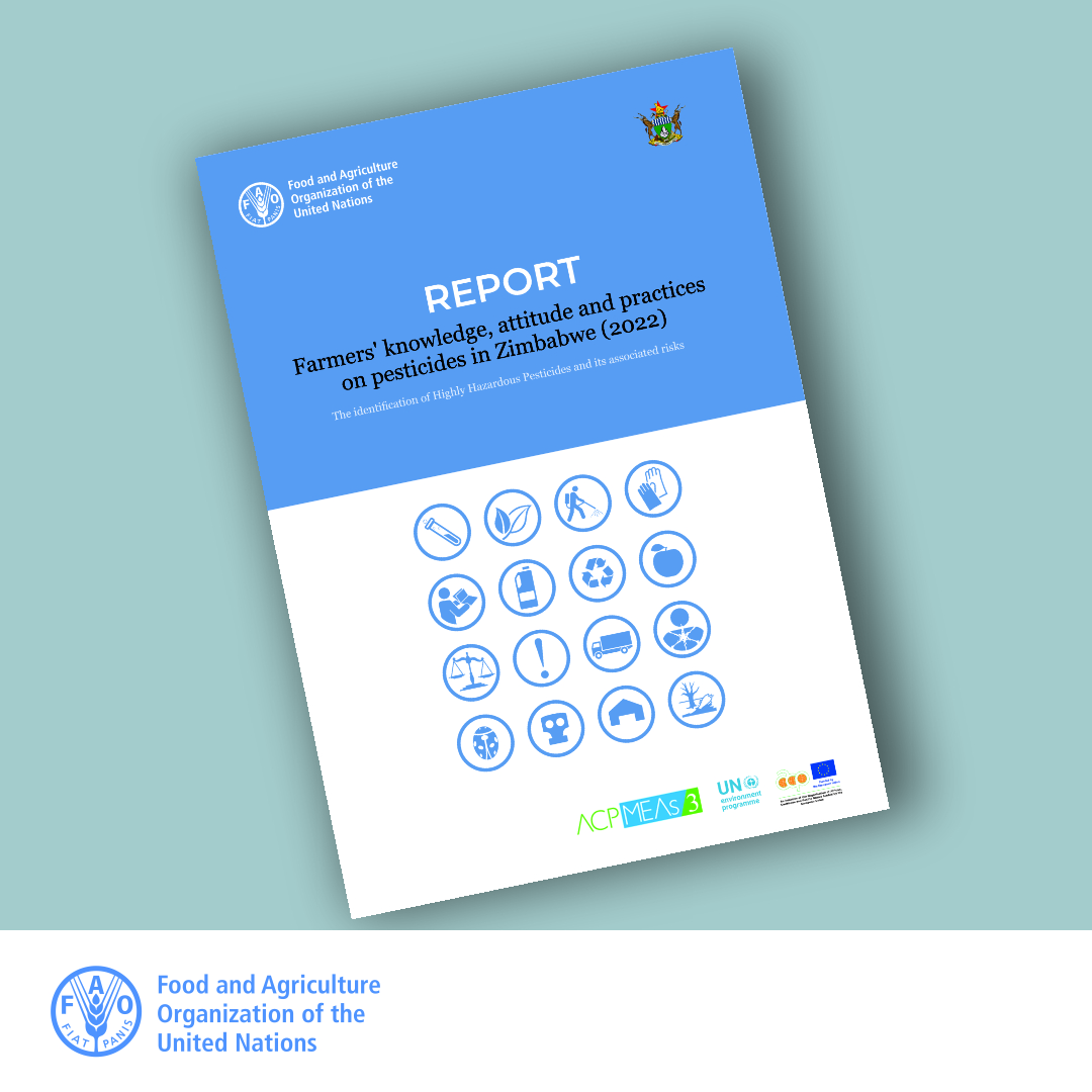 faosfsafrica's tweet photo. Join @FAO and the Government of Zimbabwe through the Ministries responsible for Agriculture and Environment for the launch of Highly Hazardous Pesticides (HHPs) Survey Report and HHPs Mitigation Strategy. 
📅 21 June 2023
⏲️ 8.30 AM (CAT
📍 Harare https://t.co/rmxAfkR3D1