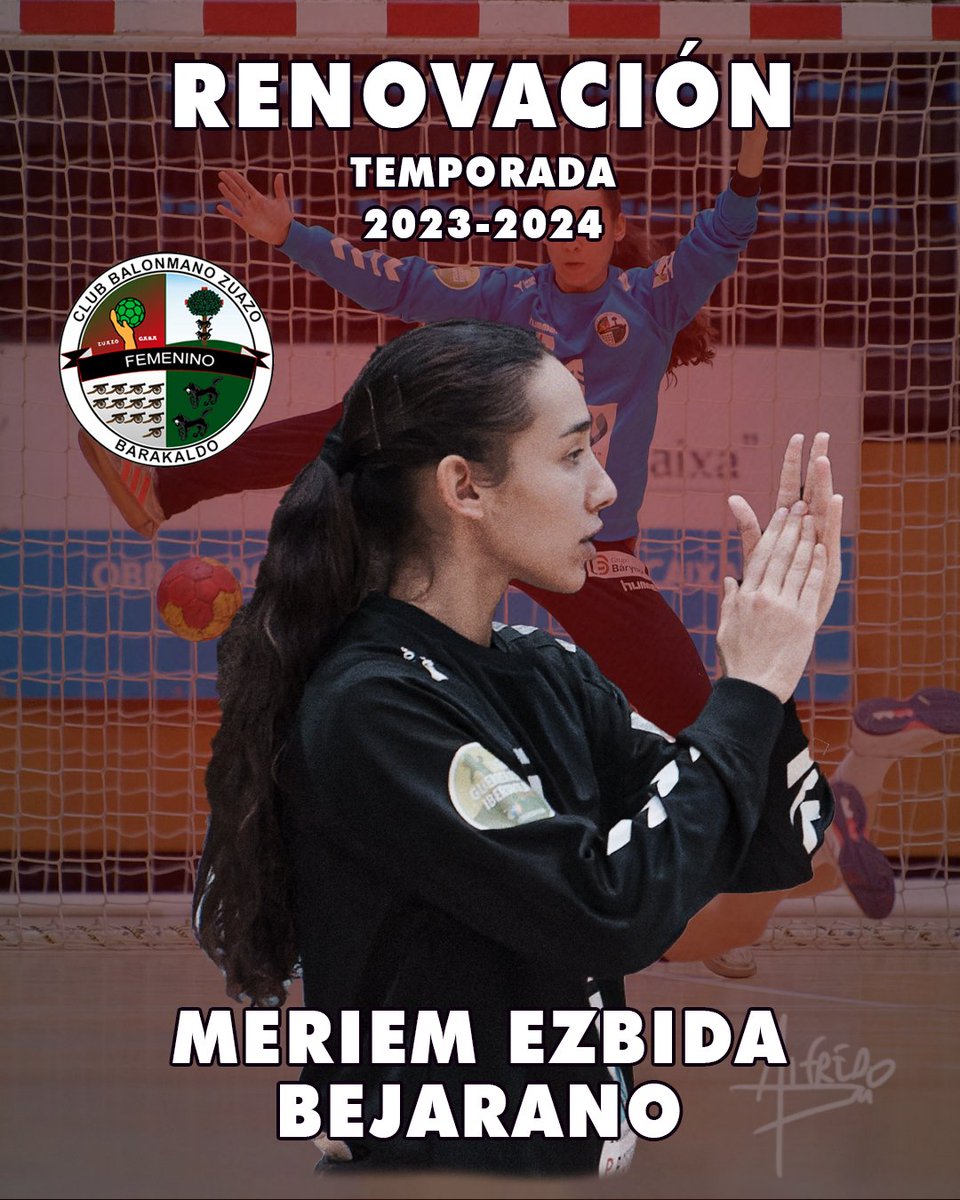 Club Balonmano Zuazo (@cbmzuazo) on Twitter photo ⚠️ RENOVACIÓN ⚠️
🏆 Temporada 2023-24
🎙 La portera cordobesa Meriem Ezbida Bejarano <a href="/Mzb_1/">Meriem Ezbida</a> continuará bajo los palos de las #GuerrerasZuazotarras Su experiencia y capacidad serán vitales para apuntalar una posición muy importante para el equipo 💪💪
📸 <a href="/aglphotosports/">Alfredo G.L.</a>
#ZuazoGara ⚠️ RENOVACIÓN ⚠️
🏆 Temporada 2023-24
🎙 La portera cordobesa Meriem Ezbida Bejarano <a href="/Mzb_1/">Meriem Ezbida</a> continuará bajo los palos de las #GuerrerasZuazotarras Su experiencia y capacidad serán vitales para apuntalar una posición muy importante para el equipo 💪💪
📸 <a href="/aglphotosports/">Alfredo G.L.</a>
#ZuazoGara