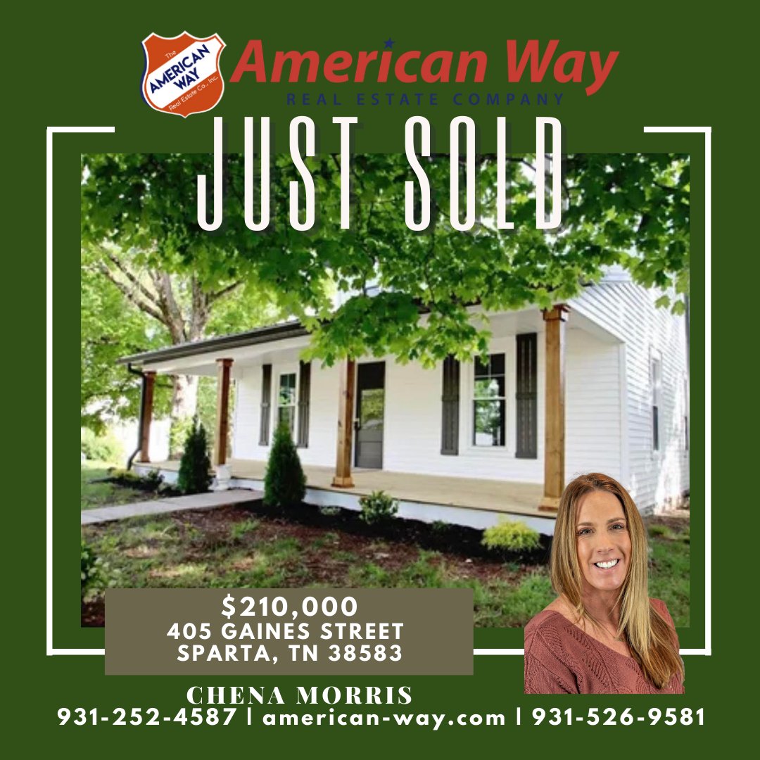 ‼️SOLD‼️
✨Check out this fantastic sale! ✨
Contact American Way to get your home SOLD🏡
📞931-526-9581
zcu.io/4RTG
#AmericanWayRealEstate #CookevilleTN #TNRealEstate #SOLD #ChenaMorrisAmericanWayRealtor