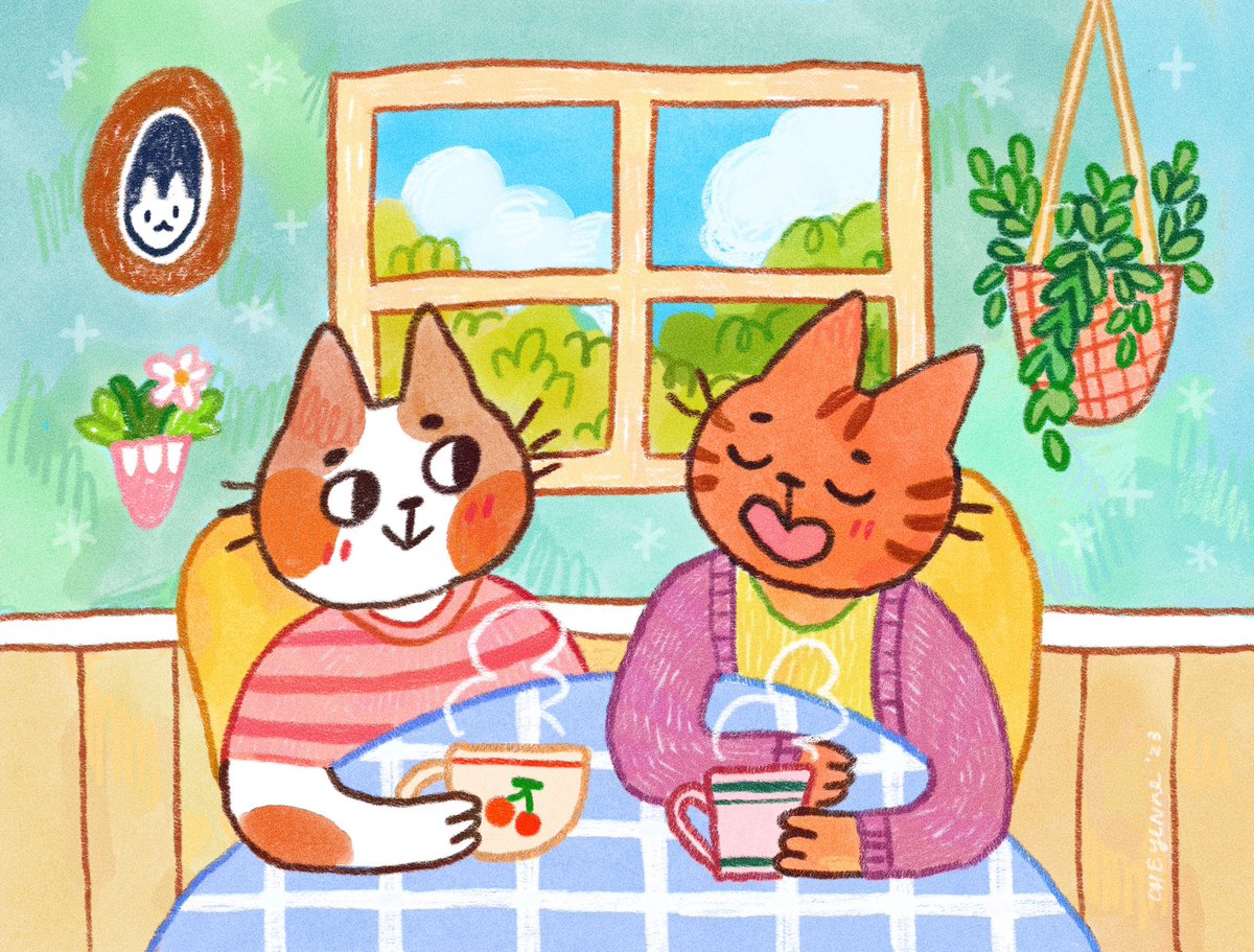 cheyennebarton's tweet photo. fika is best with friends 💖☁️ https://t.co/tB2U3uVj0L