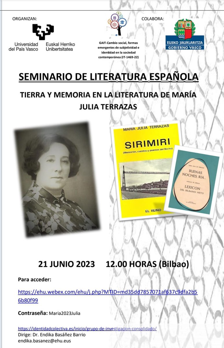 RocioDeprit's tweet photo. https://t.co/6hP7u1AU5E. ¡¡¿Qué pasó con la  poeta vasca @mariajuliaterrazas?!! @upvehu https://t.co/1fGfoyrNg5