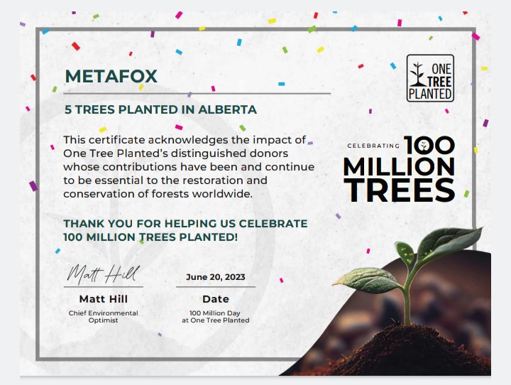 runetrees's tweet photo. 100 million trees planted @onetreeplanted ! Amazing ๐ฑ๐ณ๐
Everything counts and makes this impact for us all. #monthlyearthday
Being a Tree Ambassador is the best!!
#100milliontrees #nature #happy #TreeAmbassador #onetreeplanted https://t.co/6kGPXiuCt1