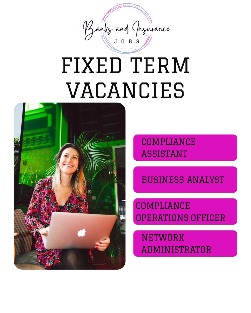 BanksInsurJobs's tweet image. PART 2🇿🇦

Compliance Operations Officer (6-months): banksandinsurancejobs.com/job/compliance…

Network Administrator (8-months):
banksandinsurancejobs.com/job/network-ad…

#JobSeekersSA #SAjobs #temporarywork #JobAdviceSA #contract #work 

❗️Follow @BanksInsurJobs for more vacancies in banking, insurance &amp;amp; finance.