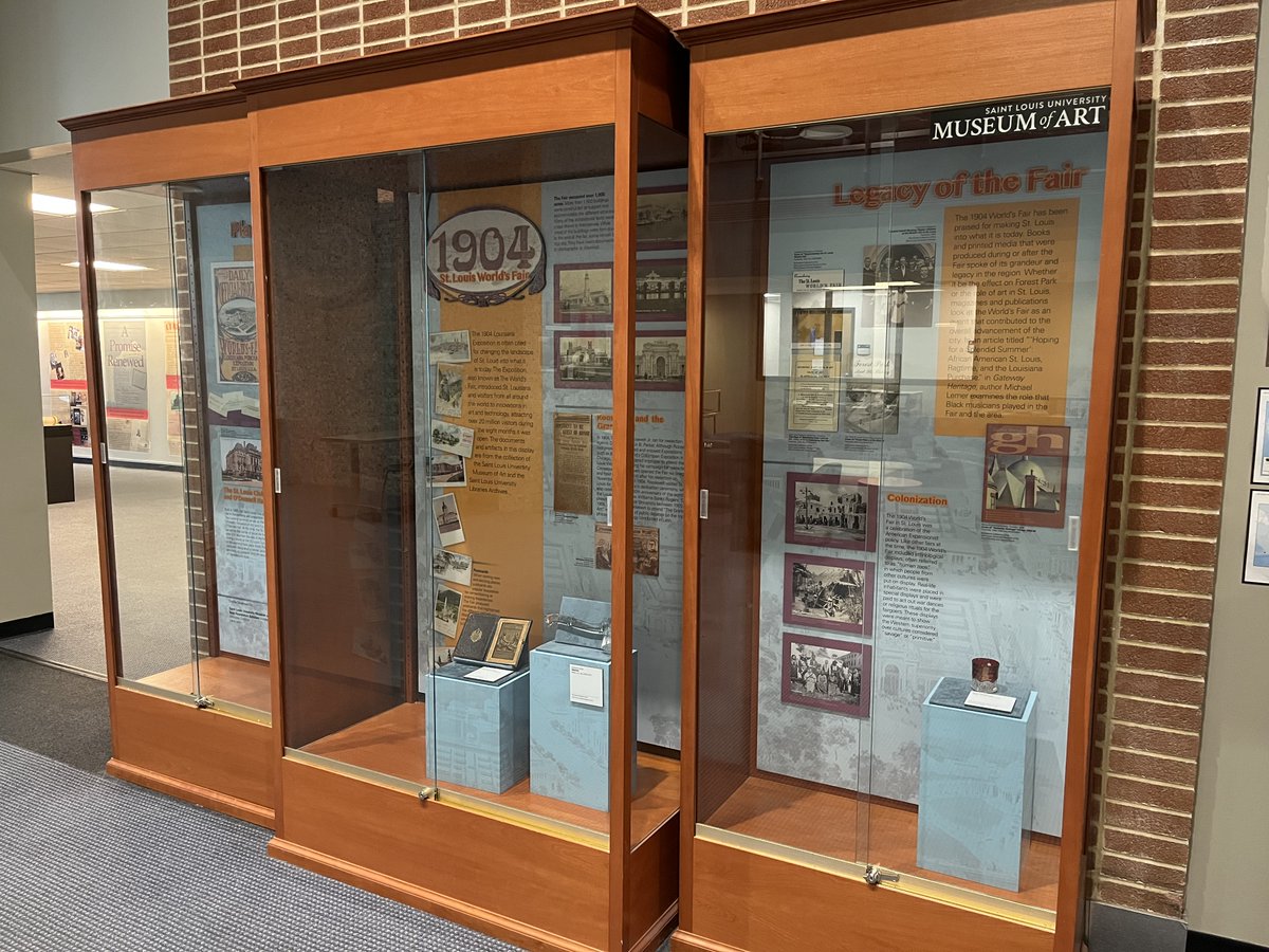 Two of our Baer Foundation Scholars, Weronika and Lana, developed an exhibition about the 1904 World's Fair held in St. Louis. Come see their work and learn about SLU's connection with the fair on the second floor of Pius Library.