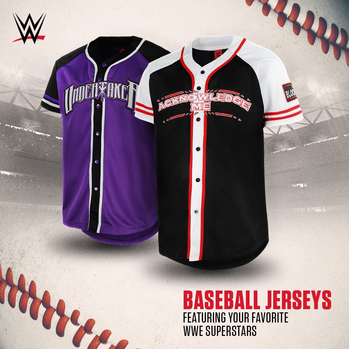 WWE Superstar Baseball Jerseys are perfect for your next BBQ or beach day! Find your favorite Superstar at #WWEShop! #WWE

🛒: bit.ly/3p4p6na