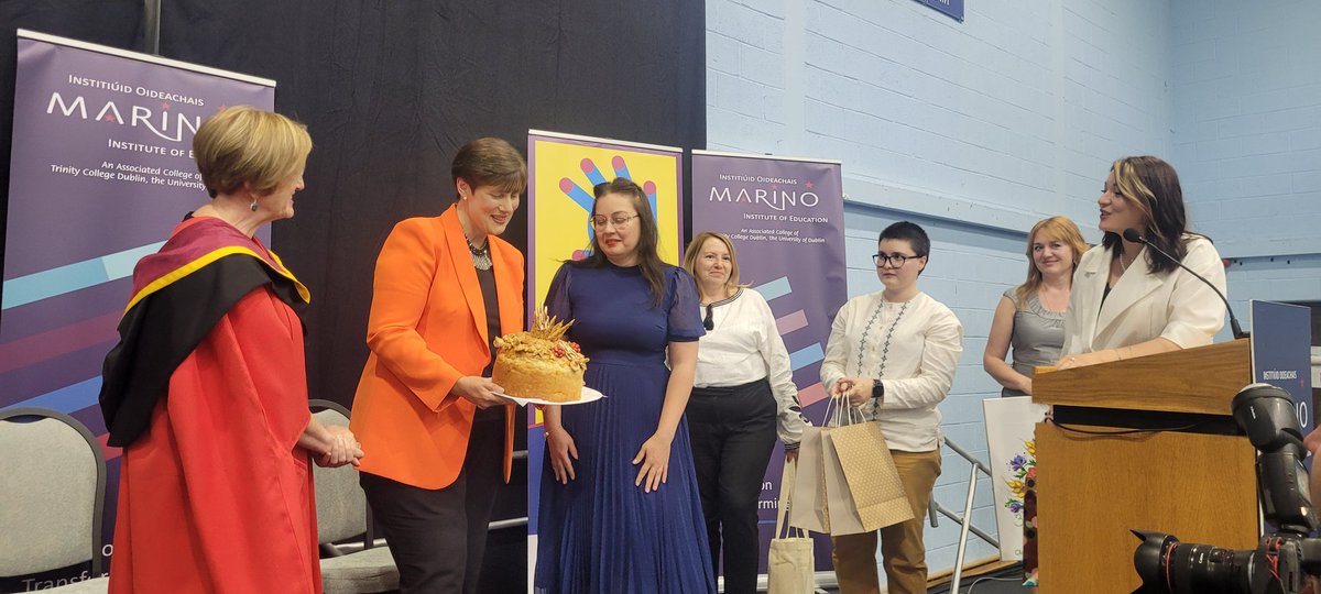 Ciarán Fogarty (@ciaranfogarty39) on Twitter photo Beautiful presentation of traditional Ukranian bread made by the Ukranian graduates to <a href="/NormaFoleyTD1/">Norma Foley T.D</a> while at their graduation of the taloired bridging programme of the Migrant Teacher Project <a href="/MarinoInstitute/">MIE</a> <a href="/MTPteacher/">Migrant Teacher Project</a> Beautiful presentation of traditional Ukranian bread made by the Ukranian graduates to <a href="/NormaFoleyTD1/">Norma Foley T.D</a> while at their graduation of the taloired bridging programme of the Migrant Teacher Project <a href="/MarinoInstitute/">MIE</a> <a href="/MTPteacher/">Migrant Teacher Project</a>