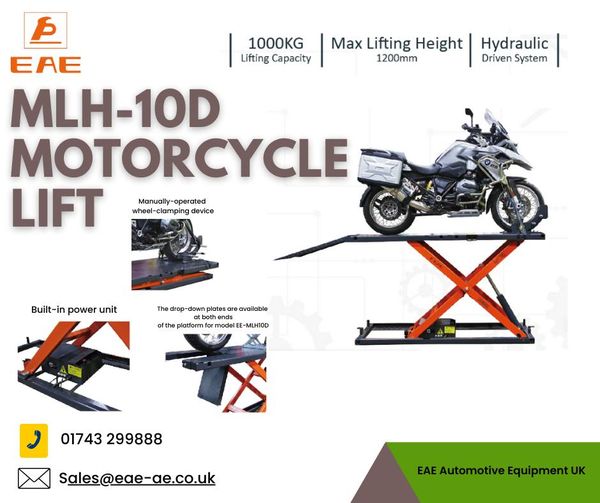 Looking for a motorbike lift?
EAE Automotive Equipment UK has got you covered
any questions get in touch
#garageequipment
#motorcycles
#bikemechanic
ask for Dave Windley