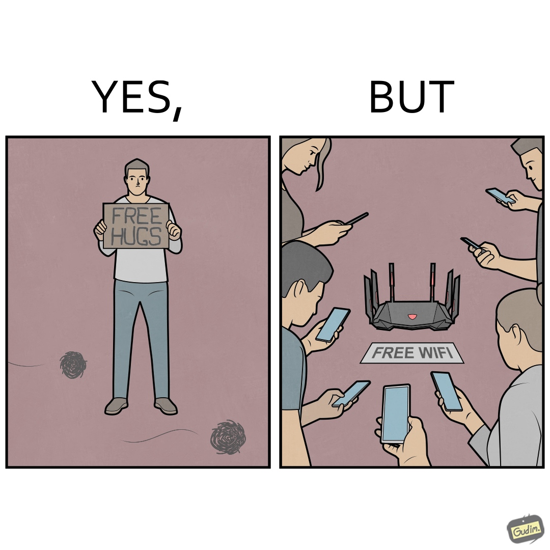 msiUSA's tweet photo. THIS SAYS A LOT ABOUT OUR SOCIETY..... 
🖌: @_yesbut_ https://t.co/0dNfHXAFwY