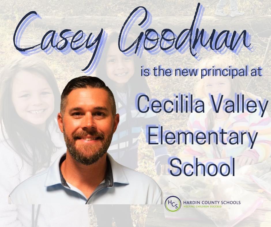 I’m so proud of my friend, Casey Goodman!!  The folks at @HardinCoSchools made an excellent choice!  I know he’ll make a tremendous difference in the lives of the lucky kiddos at his school.