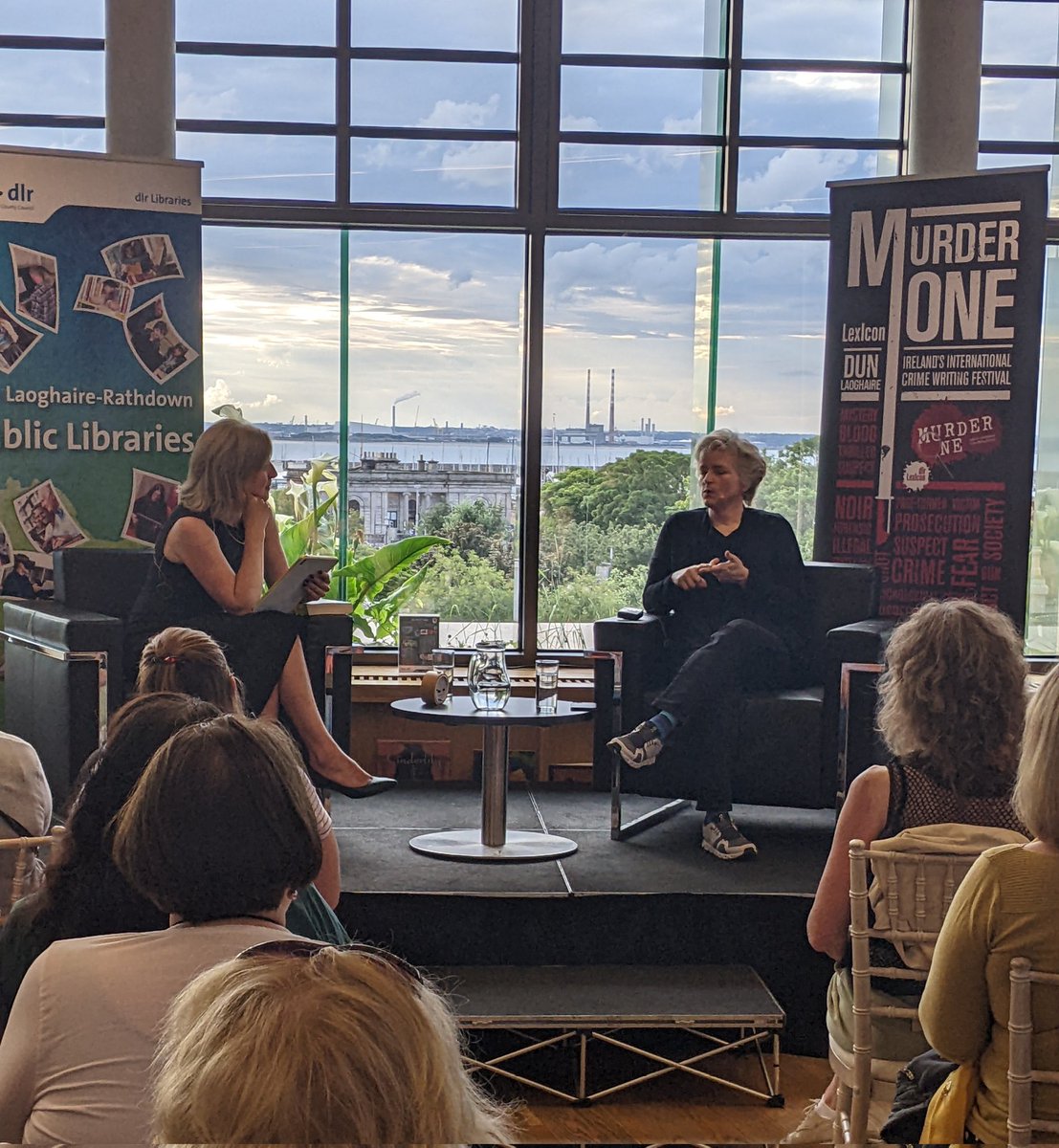 Sam Blake (@samblakebooks) on Twitter photo Gorgeous evening here in Dun Laoghaire, <a href="/SlaughterKarin/">Karin Slaughter</a> framed by a stunning view from the <a href="/dlrLexIcon/">dlr LexIcon Venue</a>. It's all about libraries tonight! Gorgeous evening here in Dun Laoghaire, <a href="/SlaughterKarin/">Karin Slaughter</a> framed by a stunning view from the <a href="/dlrLexIcon/">dlr LexIcon Venue</a>. It's all about libraries tonight!