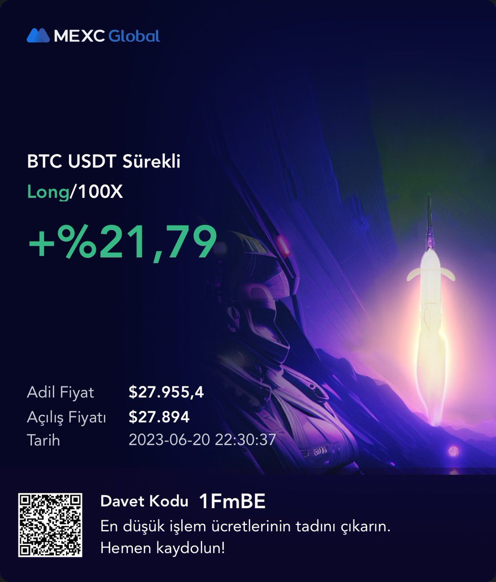 Btc long girdim hedef 30 k 
27500 de stoplarım.

mexc.com/tr-TR/register…

#MEXC
#btc                   #wojak #pnl #roe #bnb                  #mexc #binance                   #pepe #FLOKI #flokiceo #gate