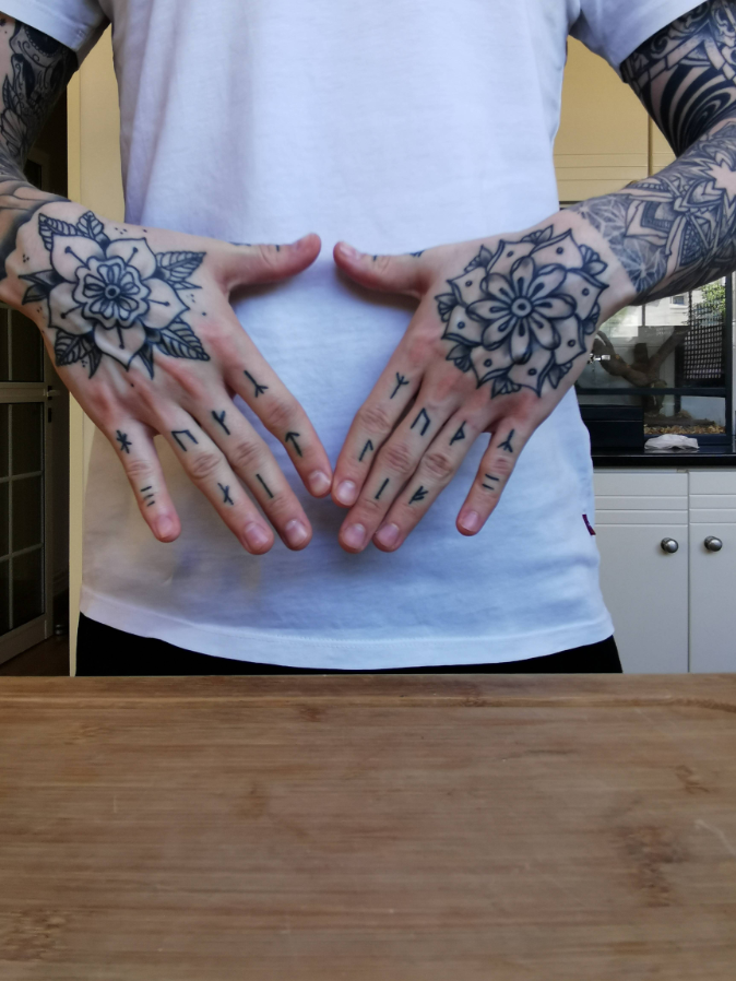 JcenaJohn's tweet photo. Hands and fingers done 1 year ago update. By Tattoo kink Limassol, Cyprus. https://t.co/aA1FB9X8yV
