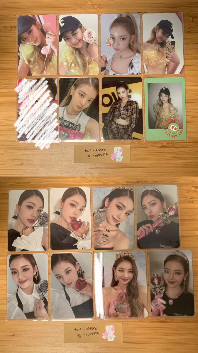 elucollect's tweet photo. itzy drop - satis 
— yeji lia ryujin chaeryeong yuna

# hepsi qyop, dmden istediginiz pclari ve teklifinizi yazabilirsiniz

# ww fiyatlarina satmayi planliyorum

# iyi durumdalar, bazilarinin kart izi vs olabilir

# herhangi bir lesserafim pci ile takas yapabilirim https://t.co/PXrJ6BaOpm