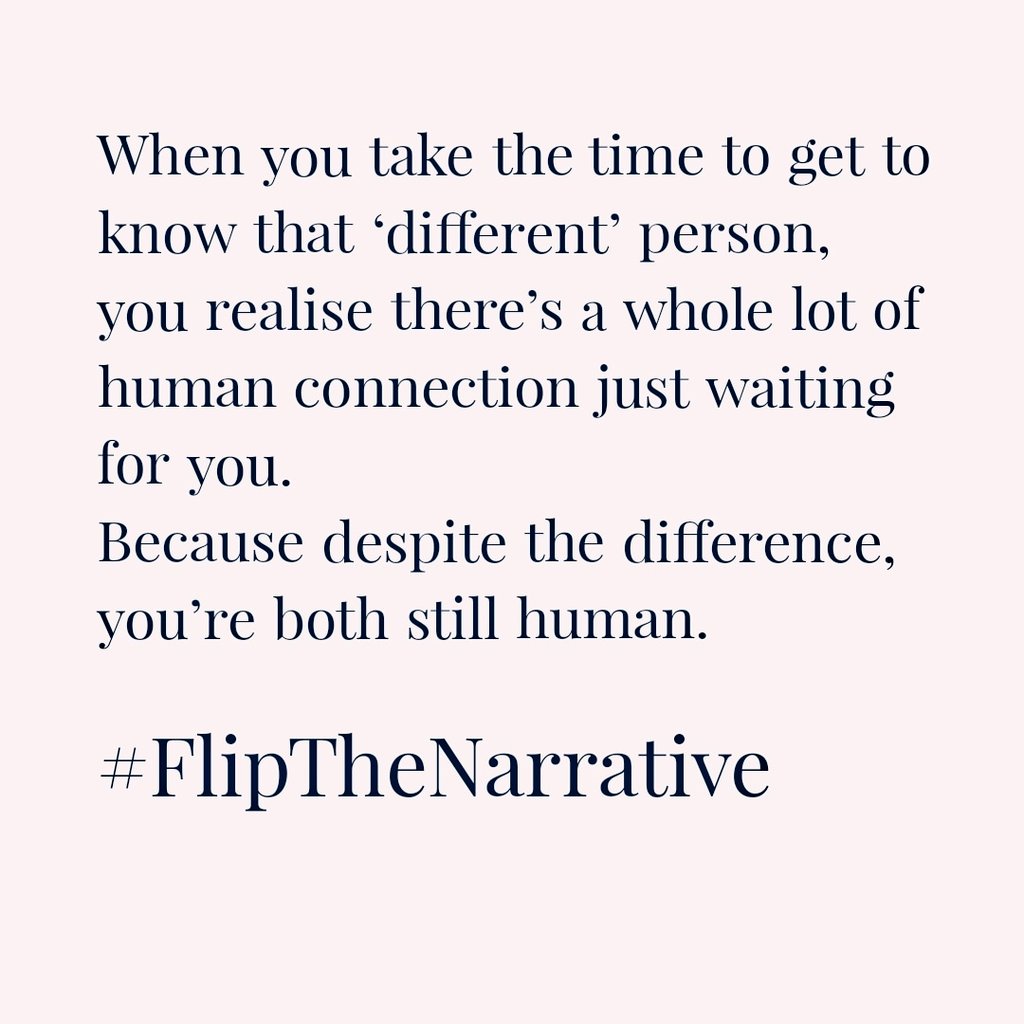 Everyone deserves to be heard, and have a seat at the table. Doing the human work to enable that - everyday, is what we're wired for. Yes, we're all different, but we're also all human. #FlipTheNarrative 💜 #human #differentnotless #differentyetthesame #empathy #connection