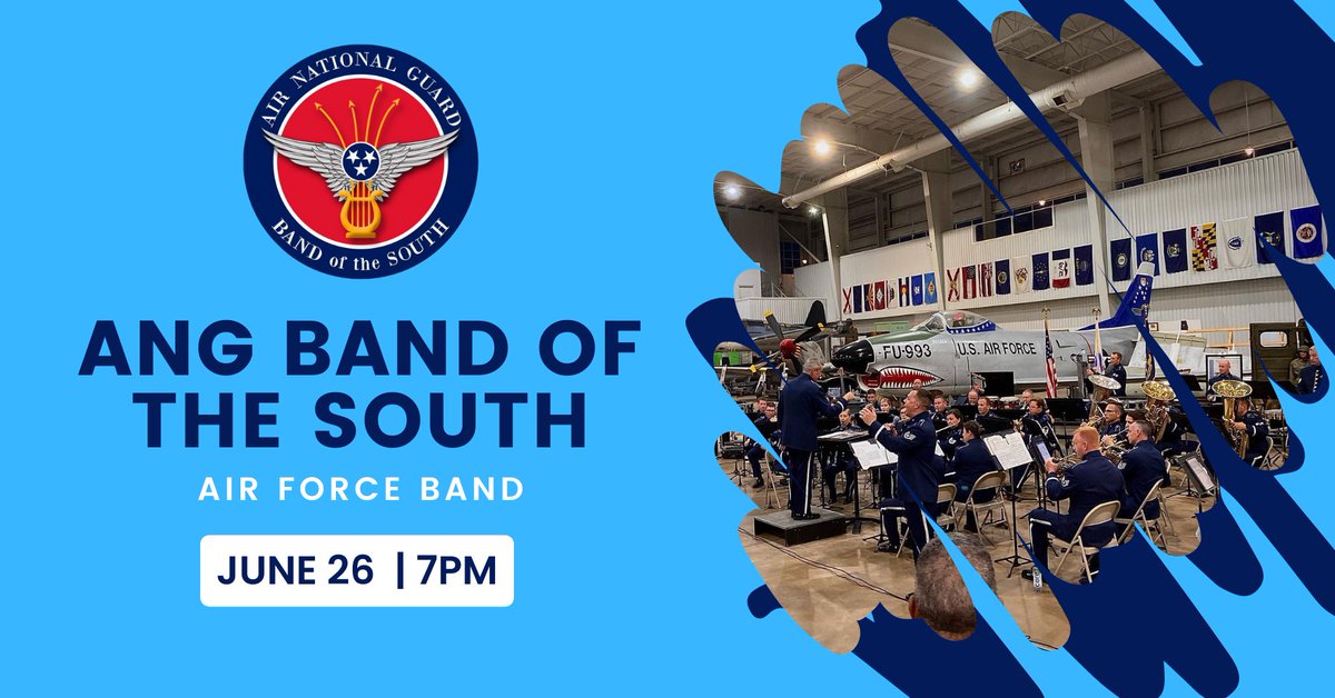 Next Monday at POPS, the Air Force Band will join us with a concert featuring their Concert Band and Blue Groove Jazz Ensemble! 🎷