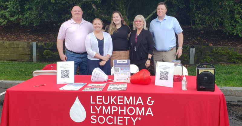 Parexel's tweet photo. Last week Parexel colleagues gathered to enjoy food and games while raising funds for @LLSusa. Parexel is proud to be a corporate sponsor for the Boston #LighttheNight walk in October and we're challenging ourselves to exceed our fundraising goals in the lead-up to the big night!