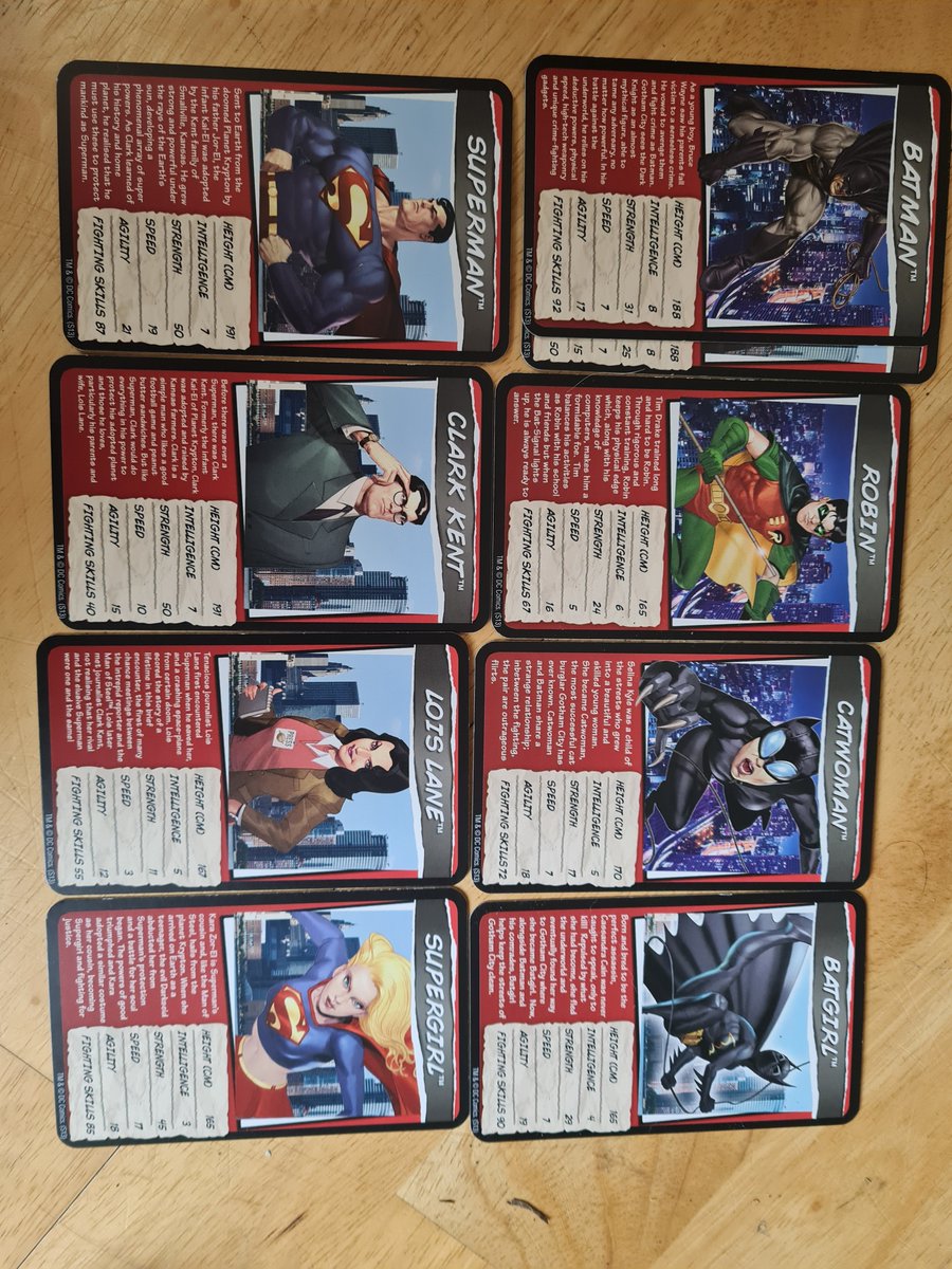 Sam_Fenwick's tweet photo. These @DCOfficial top trumps from 2013 haven't aged well. Check out the intelligence stats... https://t.co/QgvjpOCIZO