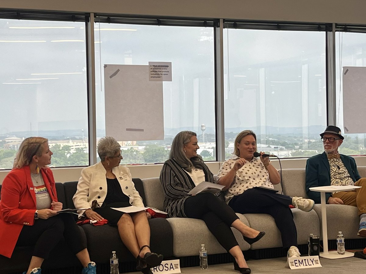 Inspiring morning today from our <a href="/AustinISD/">Austin ISD</a> Cross-Industry Queer Leadership Panel. Proud of our @AISD_LD’s <a href="/Jess_LopezG0323/">Jess Lopez-Grantham (she/her/hers)</a> for sharing her experience as a member of the panel today.