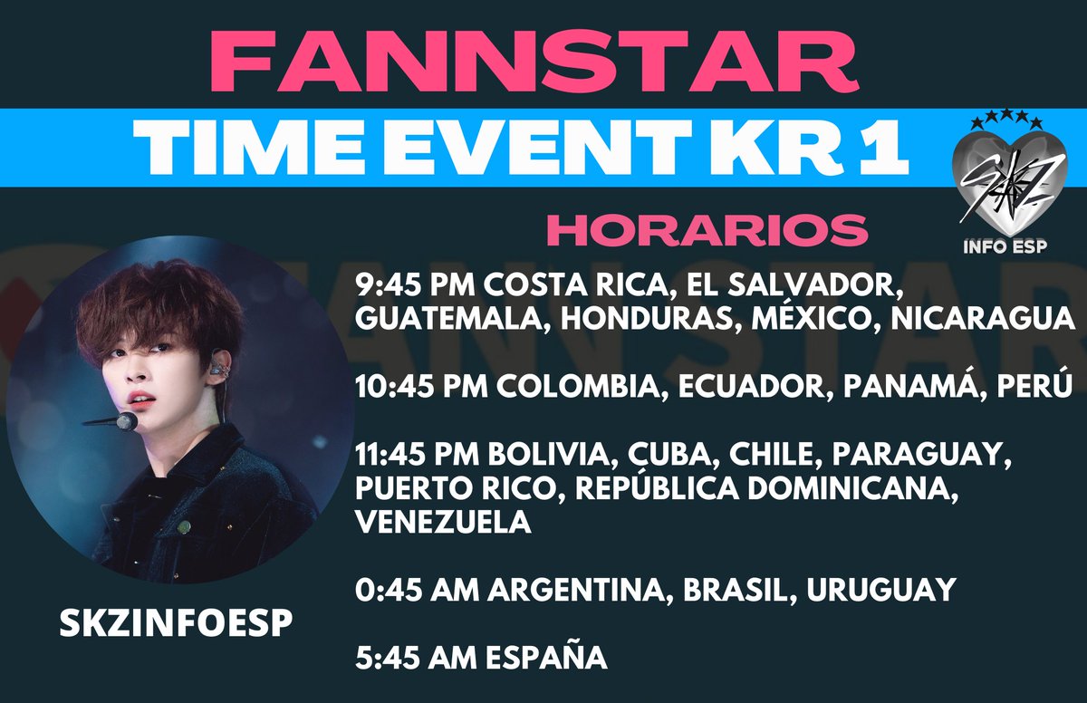 skzinfoespmx's tweet photo. Información sobre FANNSTAR
STAY, ayúdanos a hacer que Stray Kids gané el premio a 4STAR 🏆
✅ Ve 40 anuncios
✅ Guarda 1000⭐ para el último día
✅ Vota con tus ⭐ extra todos los días
Mira los horarios de los TIME EVENT para saber cuál es el más accesible para ti
- ENG, KR, CHN, JPN, VTM
Sigue el tutorial para saber cómo votar y crearte una cuenta 👇⭐️
🗳️https://t.co/1Kac1T0EiW