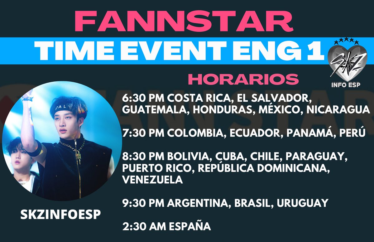 skzinfoespmx's tweet photo. Información sobre FANNSTAR
STAY, ayúdanos a hacer que Stray Kids gané el premio a 4STAR 🏆
✅ Ve 40 anuncios
✅ Guarda 1000⭐ para el último día
✅ Vota con tus ⭐ extra todos los días
Mira los horarios de los TIME EVENT para saber cuál es el más accesible para ti
- ENG, KR, CHN, JPN, VTM
Sigue el tutorial para saber cómo votar y crearte una cuenta 👇⭐️
🗳️https://t.co/1Kac1T0EiW