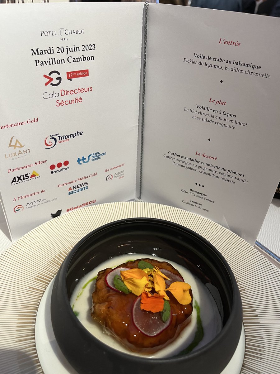 Dîner gastronomique #GalaSECU 🥂⁦<a href="/Agora_Managers/">Agora Managers Groupe</a>⁩