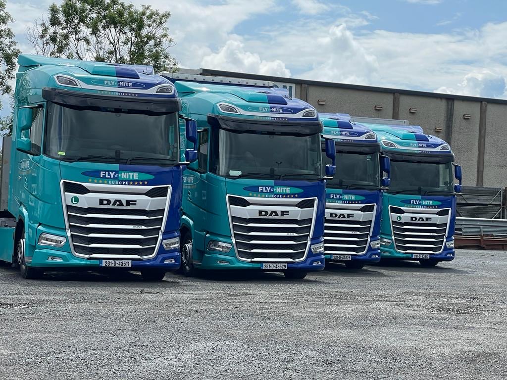Next DAF XG’s ready to hit the in Dublin #flybynite #trucking #trucks