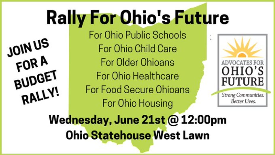 BudgetOhio's tweet photo. Meet us at the Statehouse tomorrow from 12-2pm to Rally for Ohio's Future! Children do not come in pieces, and neither should our policy and budget decisions. We must demand our lawmakers prioritize their whole child wellbeing. #ForOhioChildren https://t.co/4zrp0rRt3s https://t.co/0v8DNmyVVA