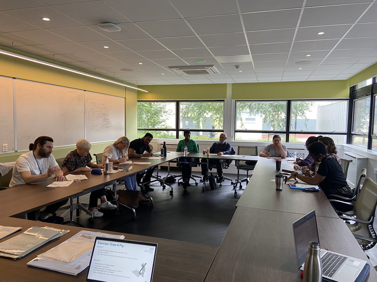 zeenarahiman1's tweet photo. PFMS module 5 with our @NorthMidNHS Quality Governance, Pathology, Microbiology, Mortuary and Library teams, #standardwork Draw A Pig game time 🐷, some of the team opted to hide their faces when showing off their masterpieces 😂
@NM_Improvement @tajparmar1989 @TraylingShahida https://t.co/9qMa2oWiVs