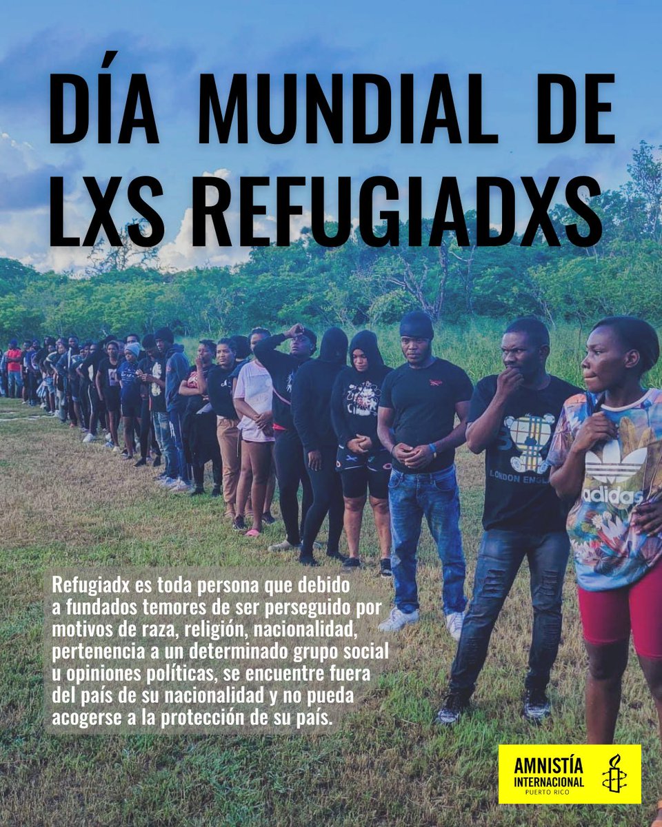 AIPuertoRico's tweet image. Un inmigrante y un refugiado no son lo mismo. Cuando nos referimos a “refugiadxs”, hablamos de personas que tienen que salir de su país de forma forzosa —y no voluntaria- debido a una situación de gran violencia.

#AmnistiaInternacional #aipr #ddhh