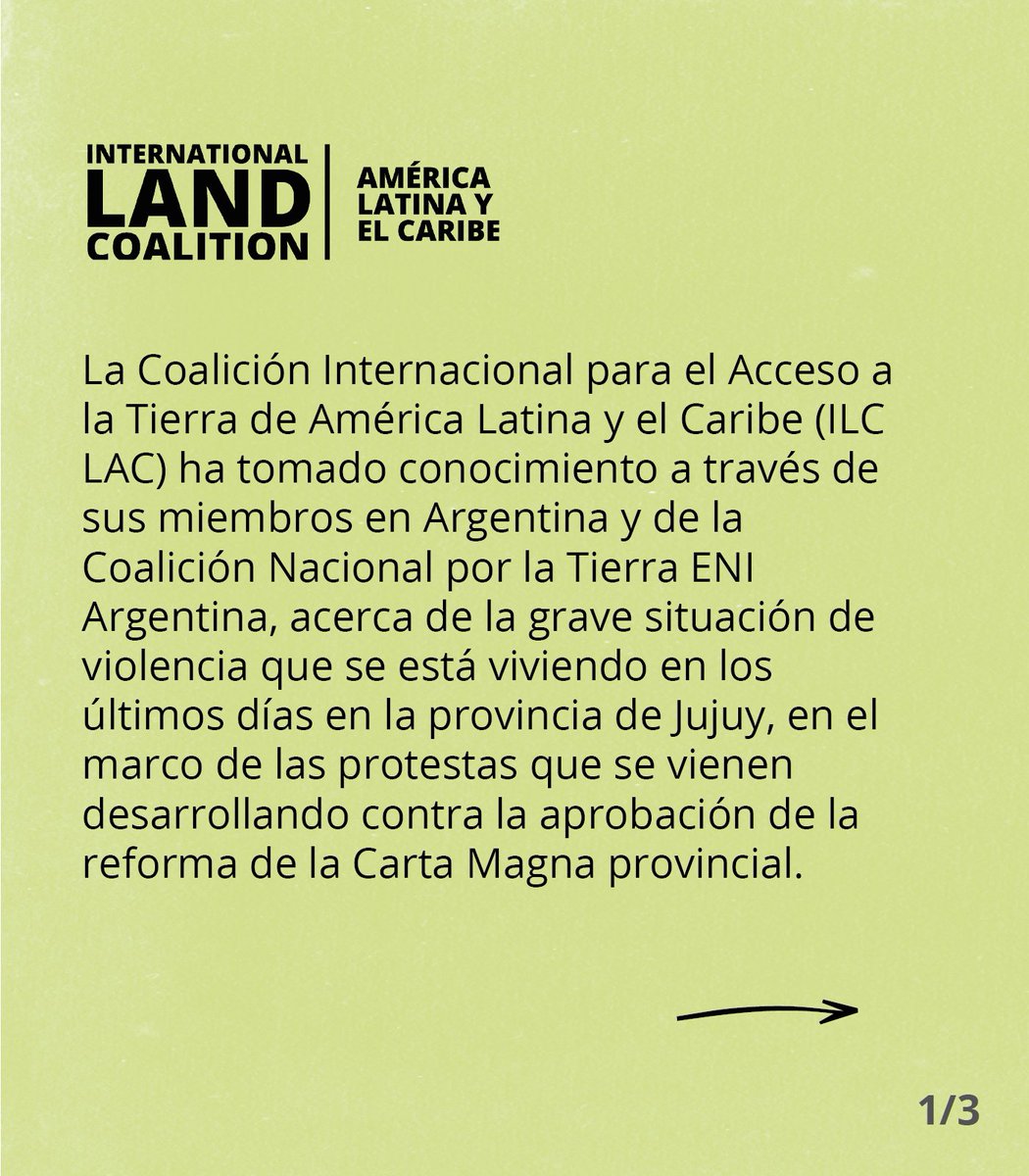 ILCLatinAmerica's tweet photo. 📣 Ante la grave situación de violencia que se está viviendo en #Jujuy (Argentina), expresamos nuestra solidaridad con las víctimas de la brutal represión y hacemos un llamado en favor del diálogo, para que se escuchen las demandas de #PueblosIndígenas y comunidades locales: https://t.co/gGdLC3aHaW