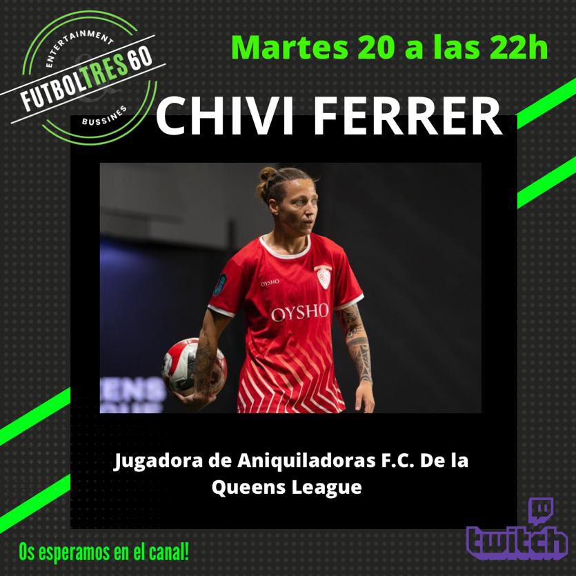 FutbolTres60's tweet photo. En 30 minutos empezamos directo y charla con @chiviferrer , jugadora de @AniquiladorasFC ! Q x cierto parece ser hubo algo de polémica 🫣🤔! Nos vemos en un rato para charlar de todo un poco y de la jornada en #passala del sábado!⏳🍿👇
https://t.co/n3wv3WIcE9 https://t.co/0rg5iuSD51