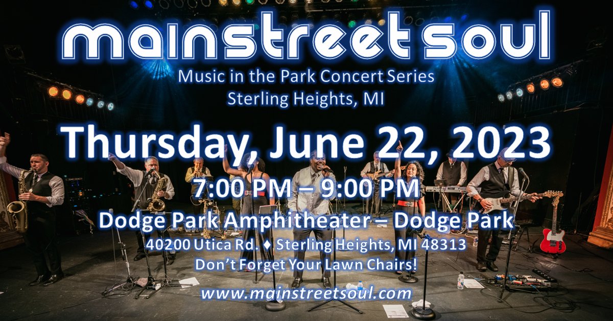 The place to be this Thursday is Dodge Park in Sterling Heights! Join us for some summer fun for Dodge Park Thursdays as Your New Favorite Band will be there supplying the sounds of summer from 7 PM - 9 PM.  

We'll see you there!

sterling-heights.net/1236/Dodge-Par…