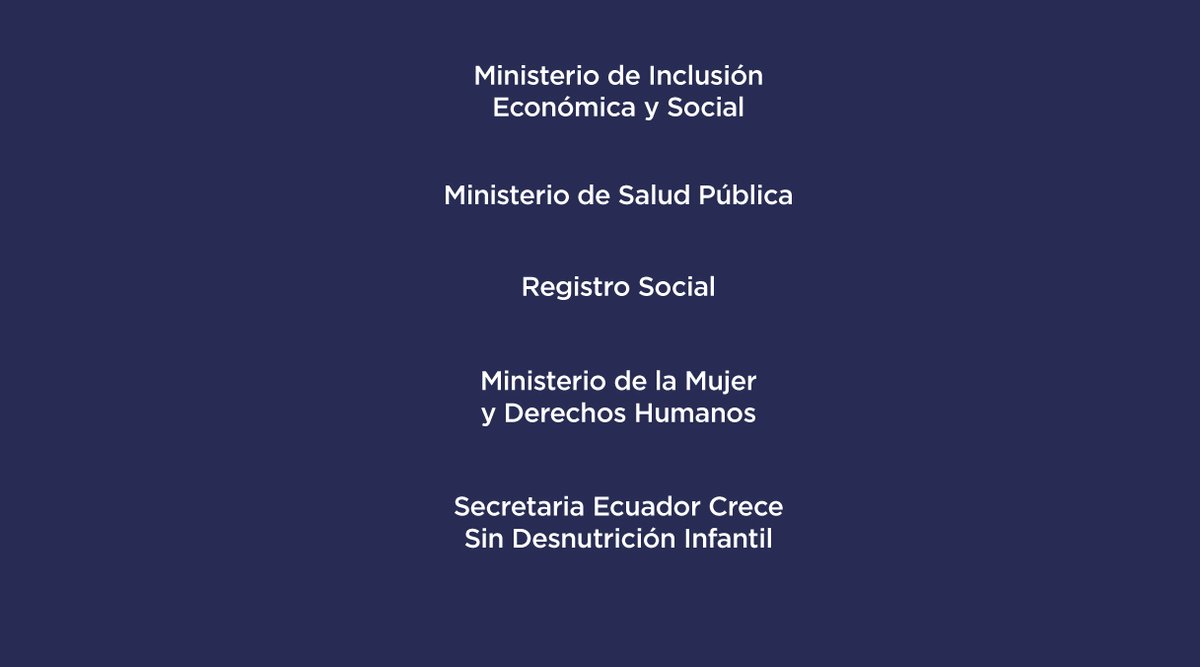 Ministerio de Desarrollo Humano 🇪🇨 tweet media