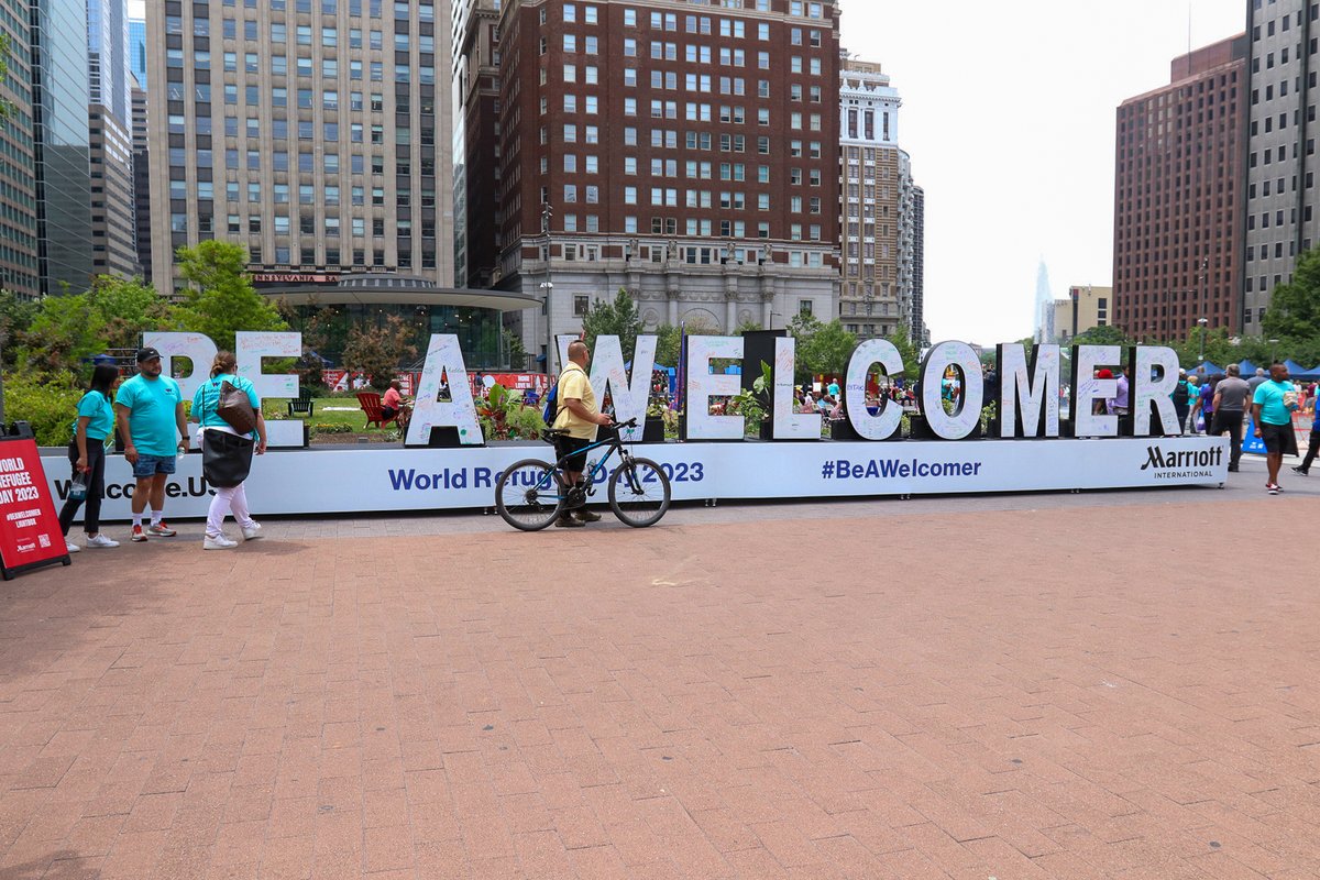 PhillyMayor's tweet photo. Since day one, our administration has prioritized becoming a more welcoming, inclusive, and equitable city. On #WorldRefugeeDay, we celebrate everyone who has come to Philadelphia seeking refuge and everyone who has stepped up to support them. #CertifiedWelcoming https://t.co/DWQLljnWbZ