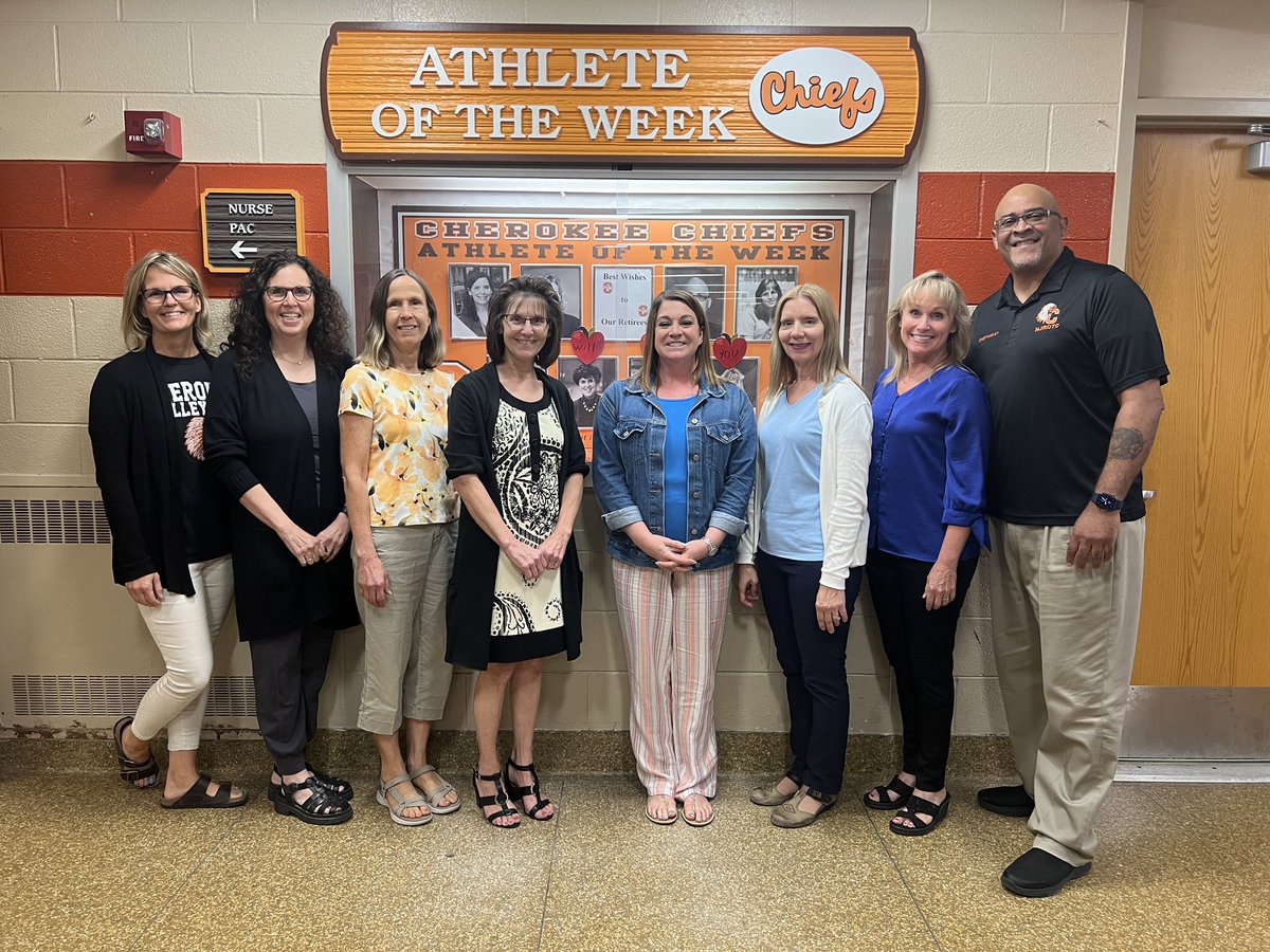 Cherokee_HS's tweet photo. Today we say congratulations and thank YOU to our retiring legends. Good byes are not forever. Good byes are not the end. They simply mean we’ll miss you until we meet again🧡🤎 #AlwaysAChief https://t.co/jOL5QCFGRL