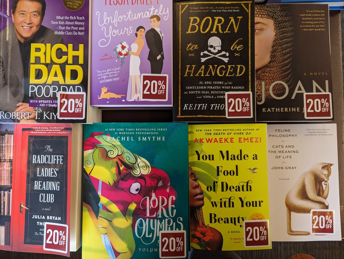 Celebrate the start of Summer with our 20% off Bestsellers + New &amp; Notable table up on the second floor! What are you most looking forward to reading this season?