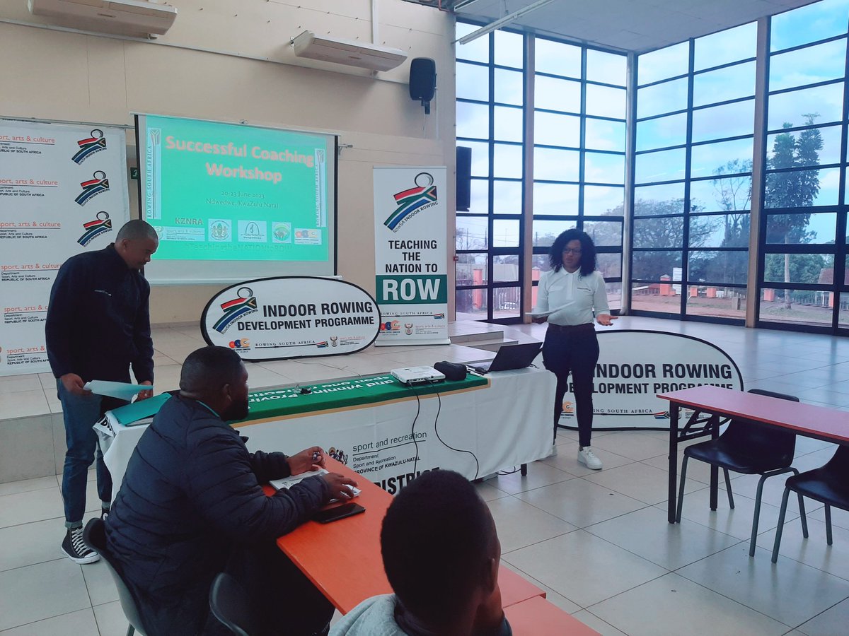 Ndwedwe local Municipality coaches training day 1 down and we are very excited about the new partnerships we are forging with Ndwedwe local municipality,supported by Ilembe DSAC KwaDukuza local Municipality and Ilembe district Municipality #TeachingtheNATIONtoROW 🚣‍♂️🚣‍♀️🇿🇦✊🏽💃