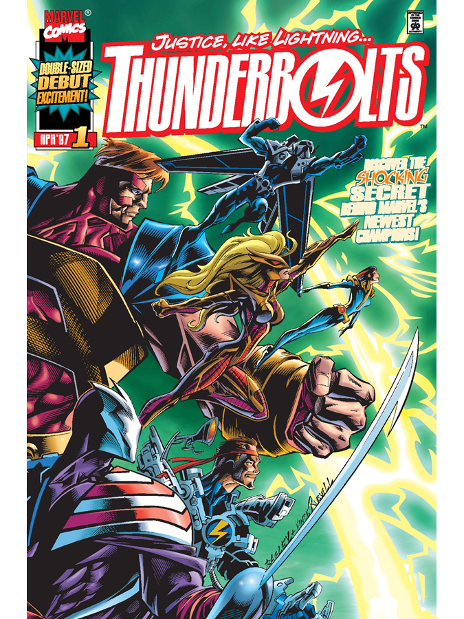 Thunderbolts #1 cover dated April 1997.