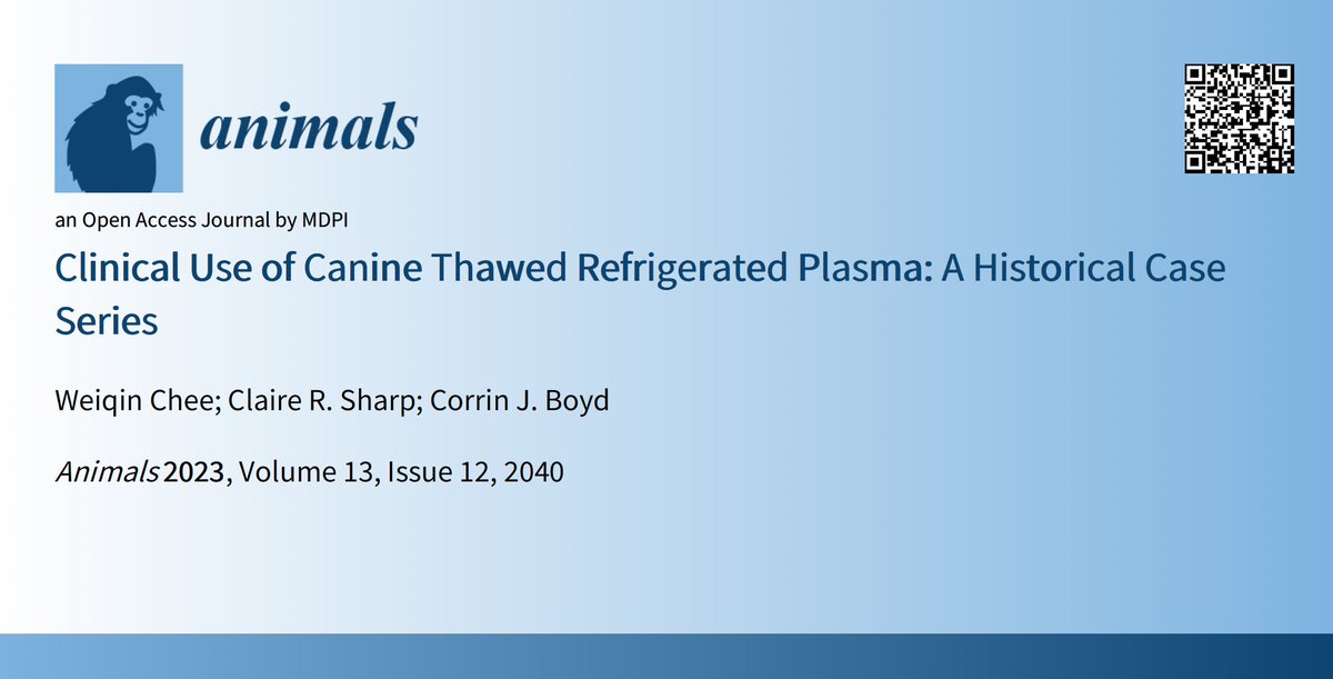 csharp04's tweet image. Congratulations Dr Weiqin Chee on the second publication from your RMT thesis.. Clinical use of canine thawed refrigerated plasma is now published!! #veterinary #vetmed #veterinarymedicine #vetbloodbank #bloodbank @MUniResearch @MurdochUni @VetLifeScience