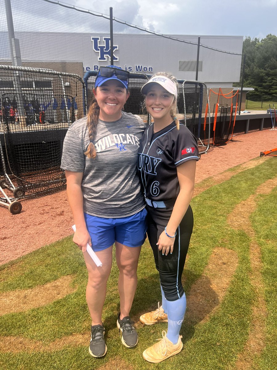 Jaycee Noffsinger (@jaynoff6) on Twitter photo Had a great day <a href="/UKsoftball/">Kentucky Softball</a>
Thanks to all the coaches for all their advice! GO CATS! <a href="/UKCoachLawson/">Rachel Lawson</a> <a href="/UKCoachHimes/">Kristine Himes</a> <a href="/coachjb_18/">Molly Belcher</a> Had a great day <a href="/UKsoftball/">Kentucky Softball</a>
Thanks to all the coaches for all their advice! GO CATS! <a href="/UKCoachLawson/">Rachel Lawson</a> <a href="/UKCoachHimes/">Kristine Himes</a> <a href="/coachjb_18/">Molly Belcher</a>