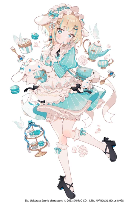 上倉エク×サンリオキャラクターズ コラボイラスト   「シナモロール」