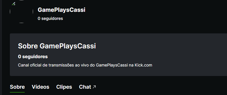 Cassi on X: Problema resolvido, já consegui meu nick na Kick A