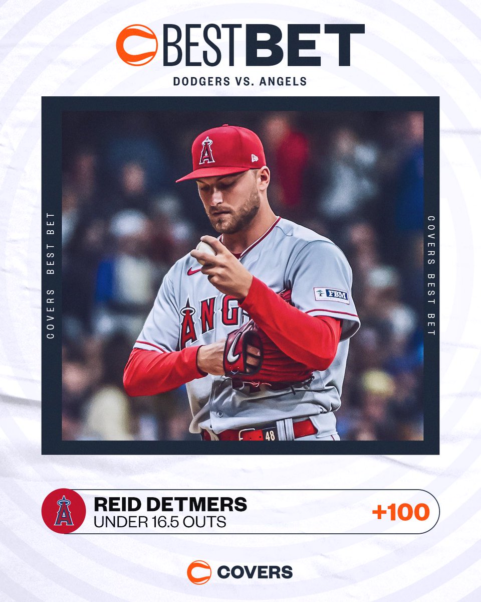 Covers on Twitter ".Covers_josh is fading Reid Detmers tonight. Tail