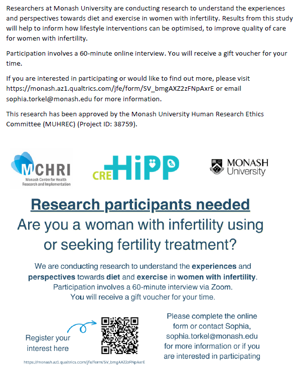 LisaM_nutrition's tweet photo. Please consider helping with one of my PhD students research projects if you have experienced infertility.
https://t.co/18zvdAnLi1 https://t.co/GCuUuzTVTA