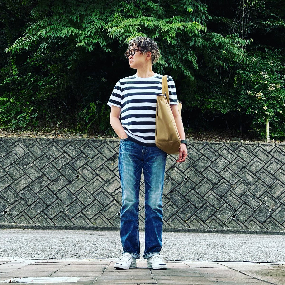 kon_k_13's tweet photo. 今朝は涼しい
♢Shirt: #無印良品
♢Pants: #etermal
♢Shoes: #converse
♢Bag: #brady
#ootd #outfits https://t.co/OyRgDl9DXh
