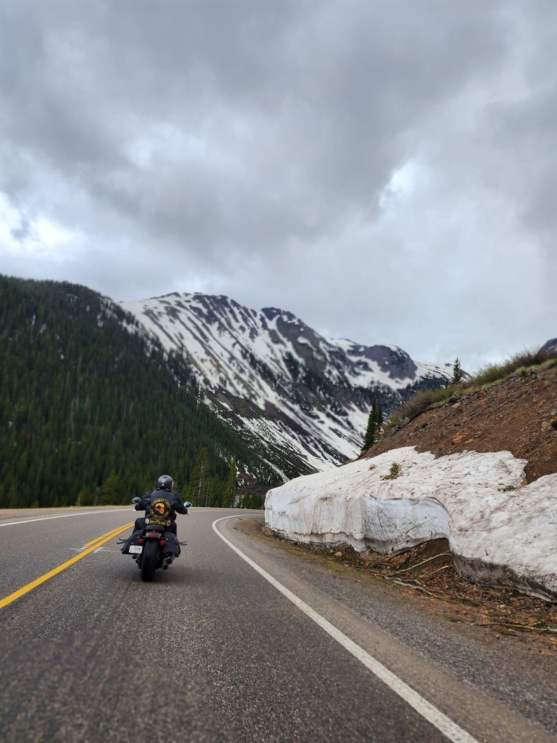 @veteranscharityride had a great time at the Durango Rendezvous, riding the Million Dollar Highway, dodging rainstorms, and meeting other @indianmotorcycle riders.