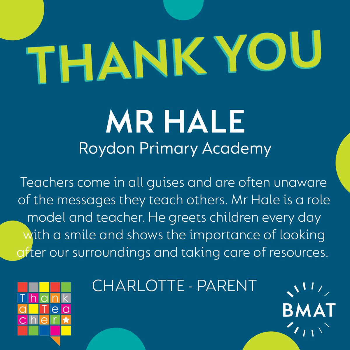 🙌 THANK YOU MR HALE ⭐️

@UKThankATeacher
#ThankATeacherDay23

#ThankATeacherDay

#ThankATeacher