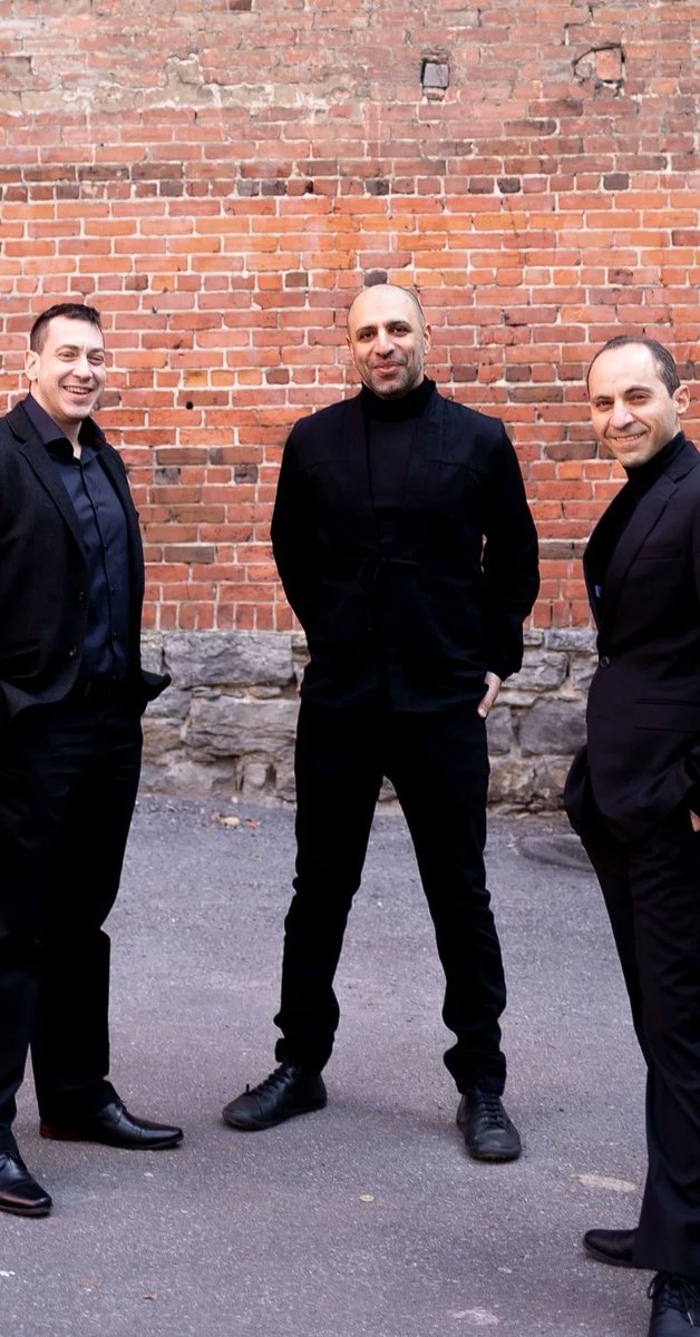 VanWorldMusic's tweet photo. Montreal's world music #trio #lesarrivants (#TheArrivals) perform Jun 21 @VicEventCentre Thrilling contemporary blend of #Arabic #Persian &amp; #argentinetango w #amichaibenshalev (#bandoneon) @awkayyali (#oud), #HaminHonari (#Persianpercussion). Tixs avail https://t.co/gflYDn4rjc https://t.co/CyL8ZQbr8v