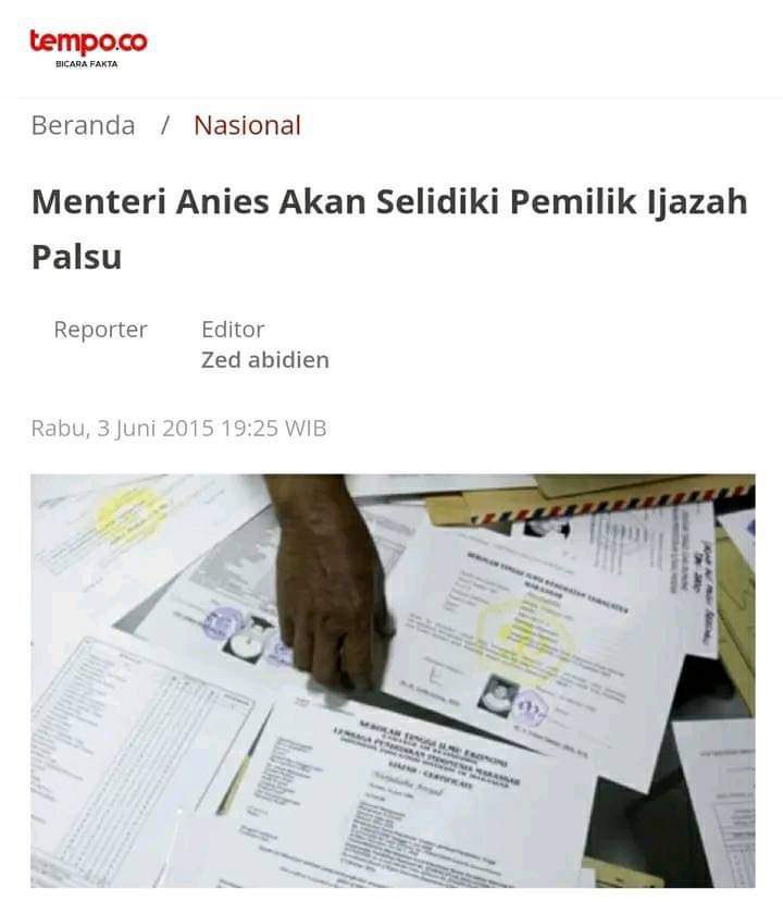 deatalkaza's tweet photo. Kawan kawan ayo tunjuk tangan SD impres ada yang ijazah palsu ndak? https://t.co/FEMr6XI06P